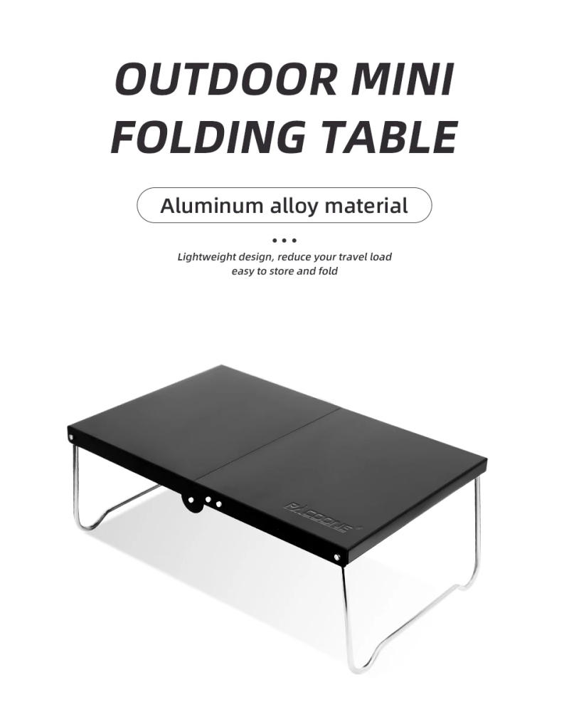 Description Picture 2 of itemPACOONE Ultralight Mini Folding Table,Outdoor Camping Table with Aluminum Alloy Material for Family Outdoor Picnic Dinner BBQ