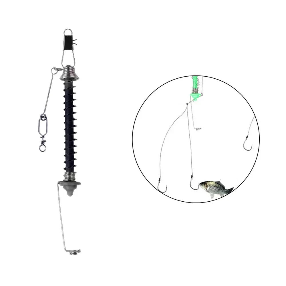 Description Picture 5 of itemAutomatic Fishing Hook Trigger Fishing Pole Fixing Spring Fishhook Bait Catch Ejection Catapult Lazy Tool Fishing Accessories
