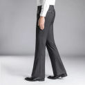 Autumn Striped Trousers for Men's Fashionable Wide Leg Long Pants with Elasticity