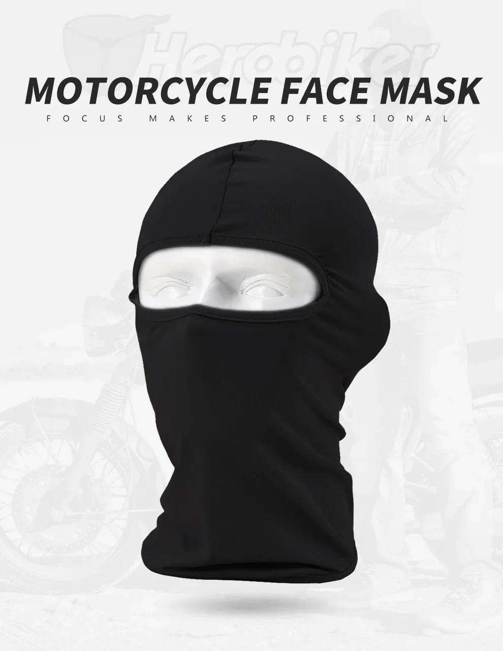 Description Picture 2 of itemTactical Balaclava Full Face Mask Hiking Cycling Camping Hunting Military Airsoft Cap Bike Head Cover Summer Men Women Ski Mask