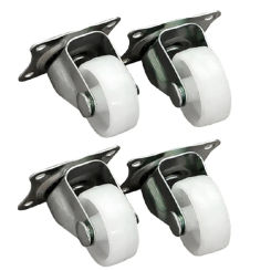 4Pcs/lot 360 Degree Top Plate 1.25 inch Furniture Casters Stroller Wheel Swivel Caster with Rubber Mount Ball Bearing Wheels