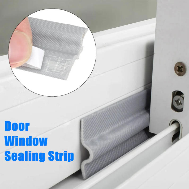 Description Picture 2 of itemWearable Dustproof Seal Door For Sliding Window Bottom Self Adhesive Tape Sealer Dust Stopper Window Sealing Strip