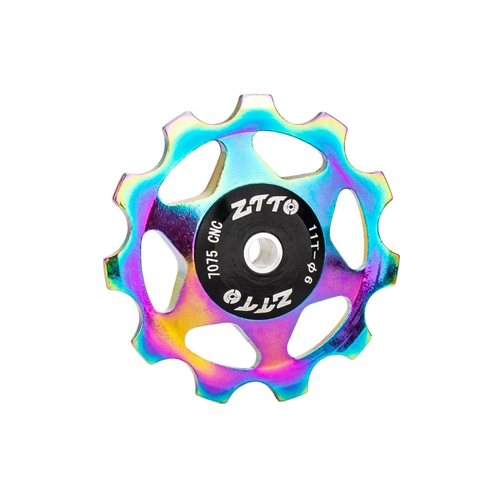 Description Picture 2 of itemZTTO MTB Bicycle Rear Derailleur Jockey Wheel Steel Bearing Pulley 11T 13T Purple CNC Road Bike Guide Roller Idler 4mm 5mm 6mm