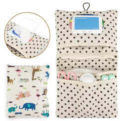 Travel Diaper Bag Compartment Diaper Organizers Diapers Holder Portable Button Diapers Container Polyester Cotton Baby Stor