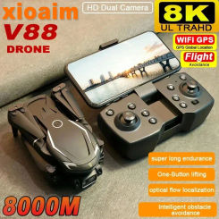 For Xiaomi V88 Drone 8K HD 5G GPS Professional HD Aerial Photography Remote Control Obstacle Avoidance Foldable Quadcopter Gifts