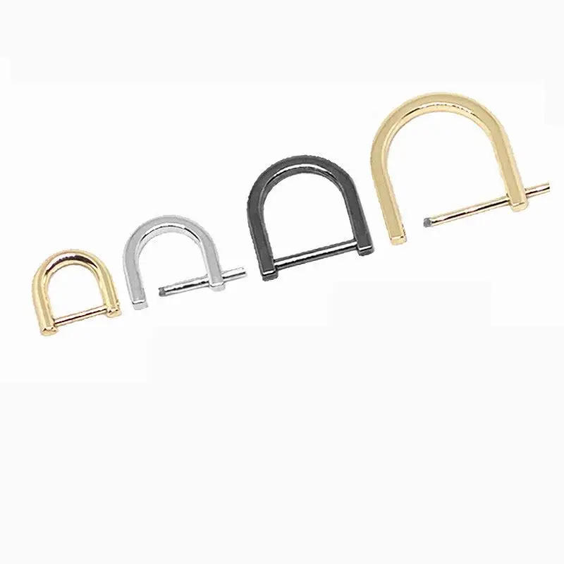 Description Picture 4 of item2pcs Metal Opening D Ring Buckle Detachable Dee Buckle Carabiner Clasp for Leather Craft Bag Belt Strap Handle Shoulder Webbing