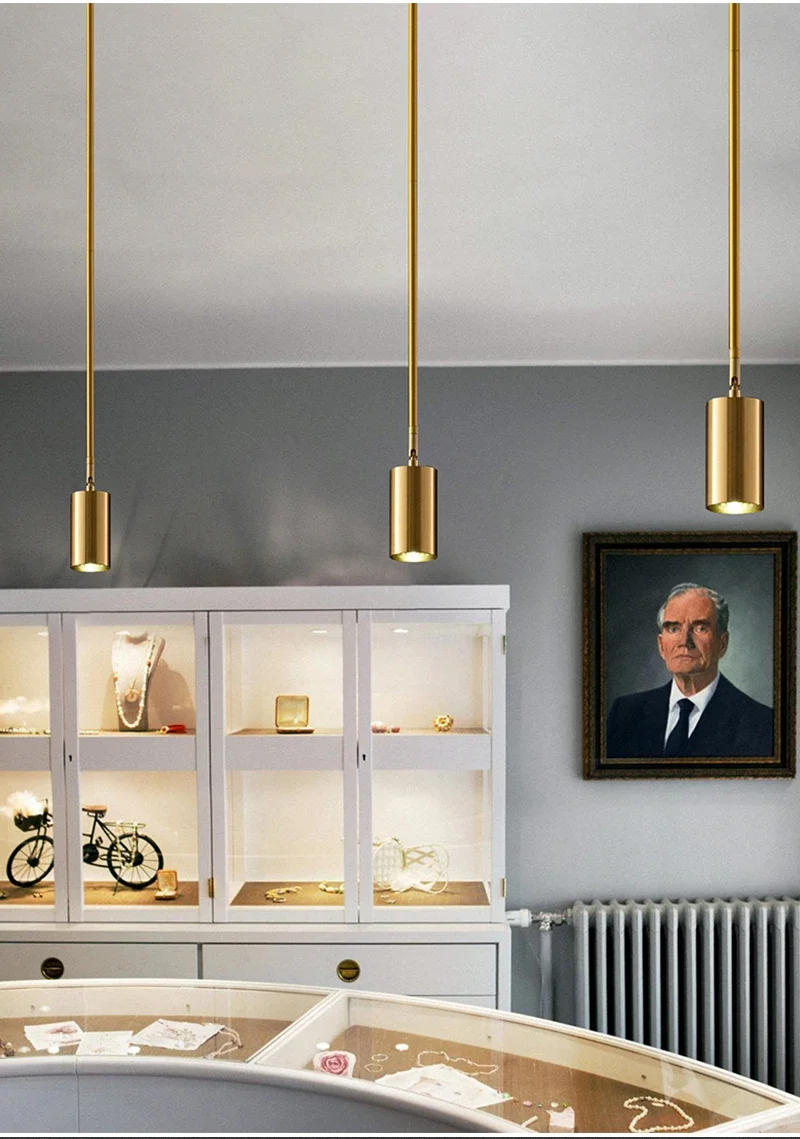 Description Picture 6 of itemSANDYHA Nordic Modern Simple Lighting Style 360 Degree Rotating Spotlight Surface Mounted Gold Ceiling LED Pendant Wall Lamps