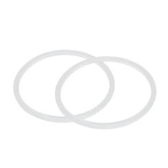 Silicone gasket Sealing ring for pressure cooker 22 cm inner diameter 2 pieces transparent