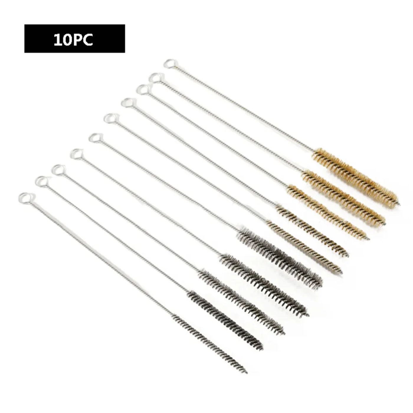 Description Picture 6 of item5/10pcs Cleaning Brushes Set Stainless Steel Brass Cylinder Wire Tube Pipe Cleaning Brush Paint Spray Guns Cleaning Brush