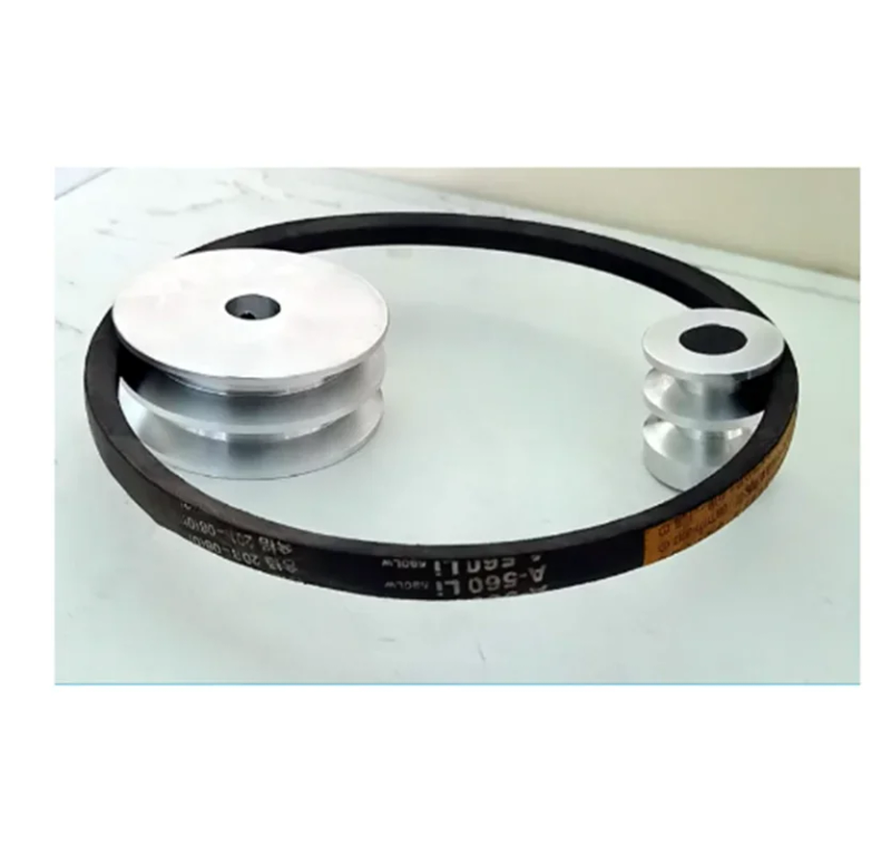 Description Picture 4 of itemType A, double-slot V-belt pulley,40mm 60mm 80mm 100mm aluminum V-belt pulley, 10mmPU belt 1PCS