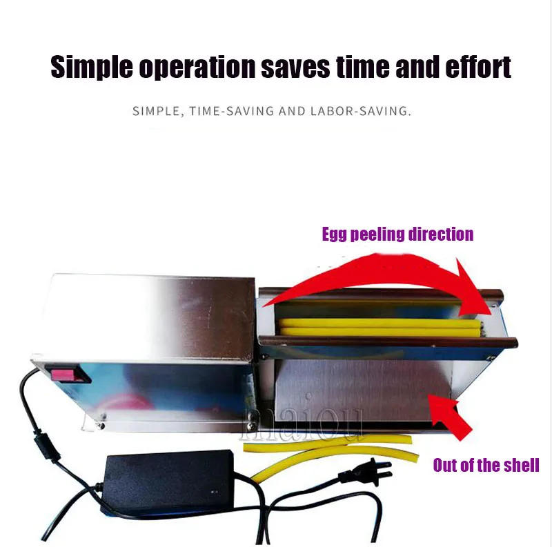 Description Picture 2 of itemElectric Quail Egg Sheller Peeling Machine Stainless Steel Quail Egg Peeler Machine Bird Egg Shelling Machine