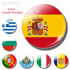 Spain National Flag 30MM Fridge Magnets Southern Europe Portugal Italy Bulgaria Malta Andorra Macedonia Croatia Slovenia Croatia