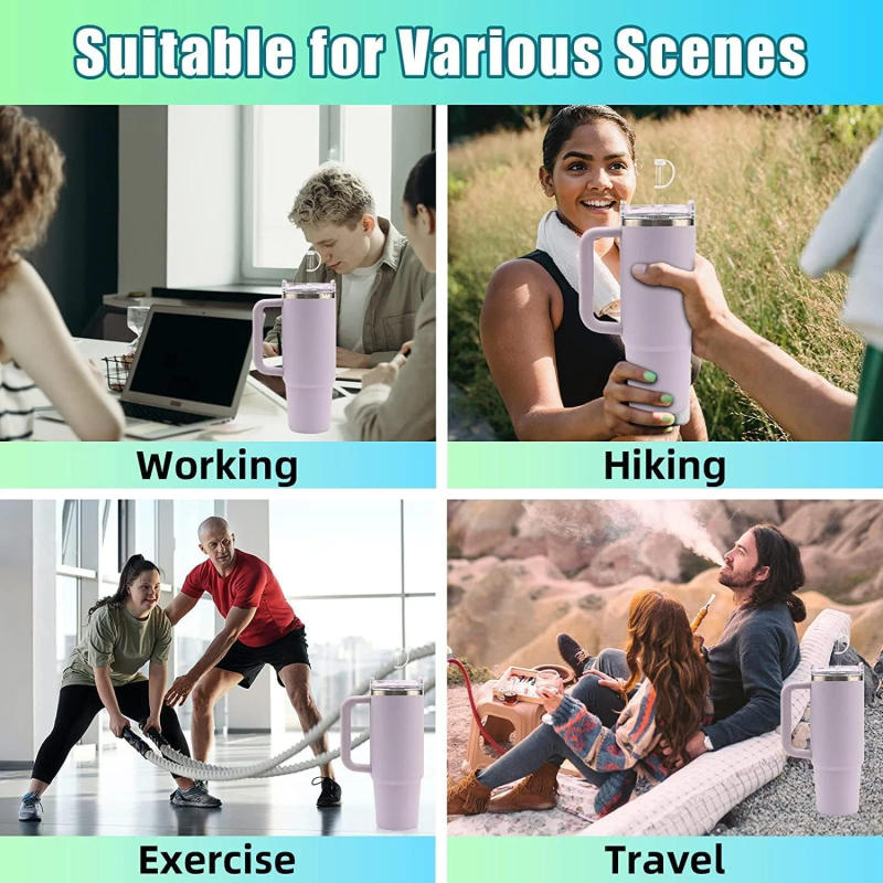 Description Picture 5 of itemSilicone Spill Proof Stopper for Stanley 40/30 oz Quencher H2.0&1.0 Tumbler with Handle for Stanley Cup Accessories