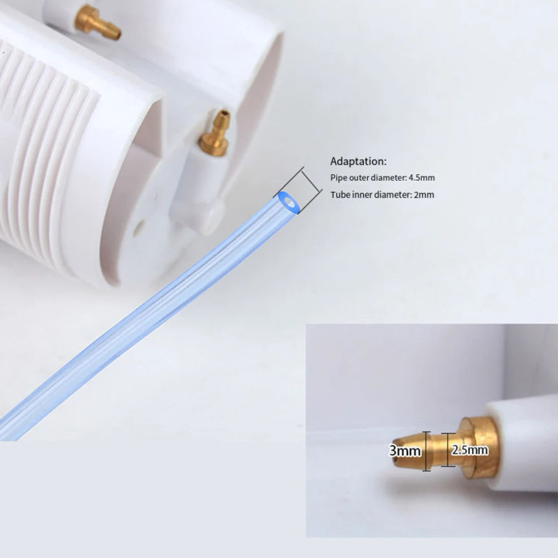 Description Picture 2 of itemBlack Twin Hose Toilet Push Button Dual Flush Air Type Pneumatic Flush Switch Home Improvement Bathroom Fixture