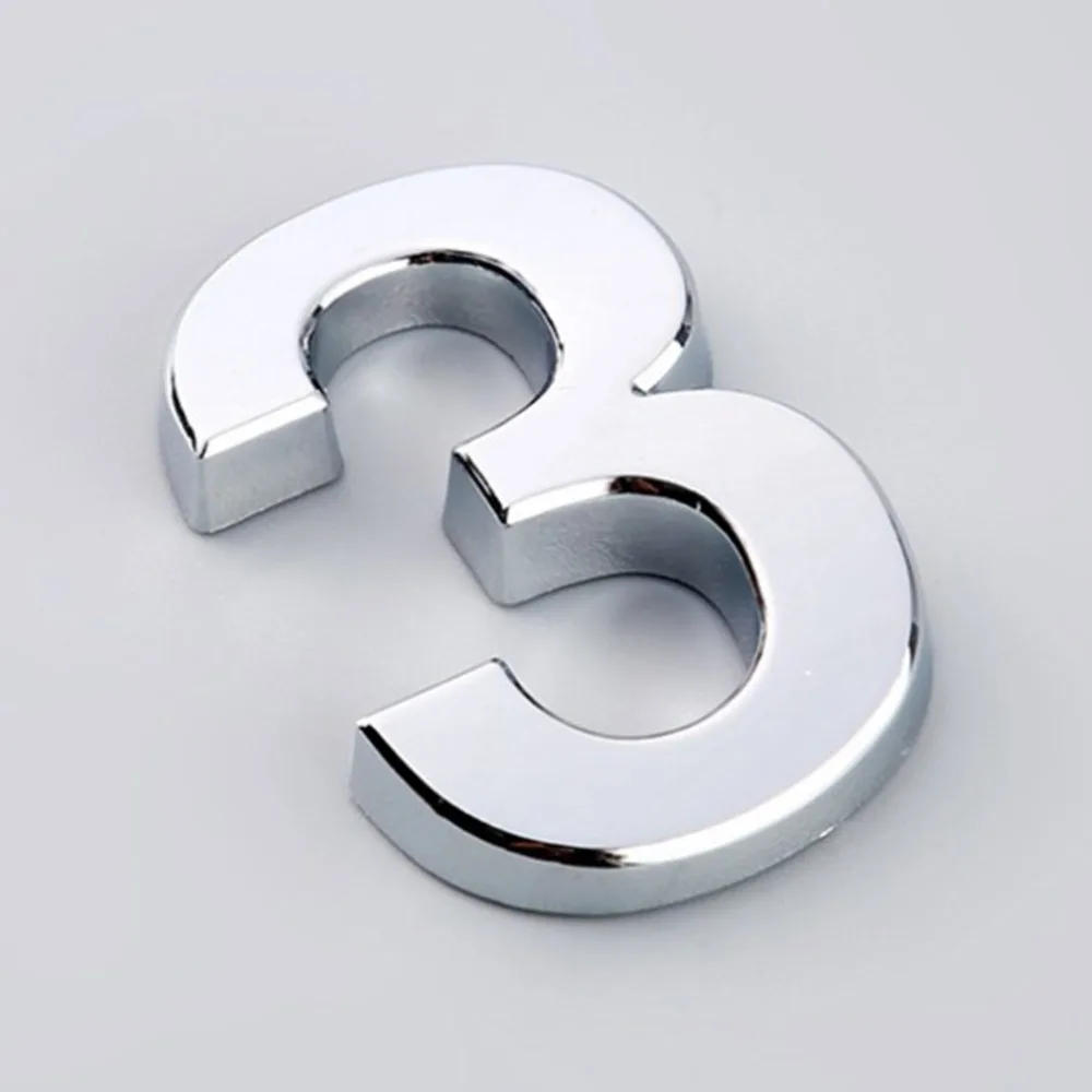 Description Picture 4 of itemSelf Adhesive 3D Number Alphabet Letter Sticker for House Home Apartment Office Door Number Plate Address Mailbox Signs