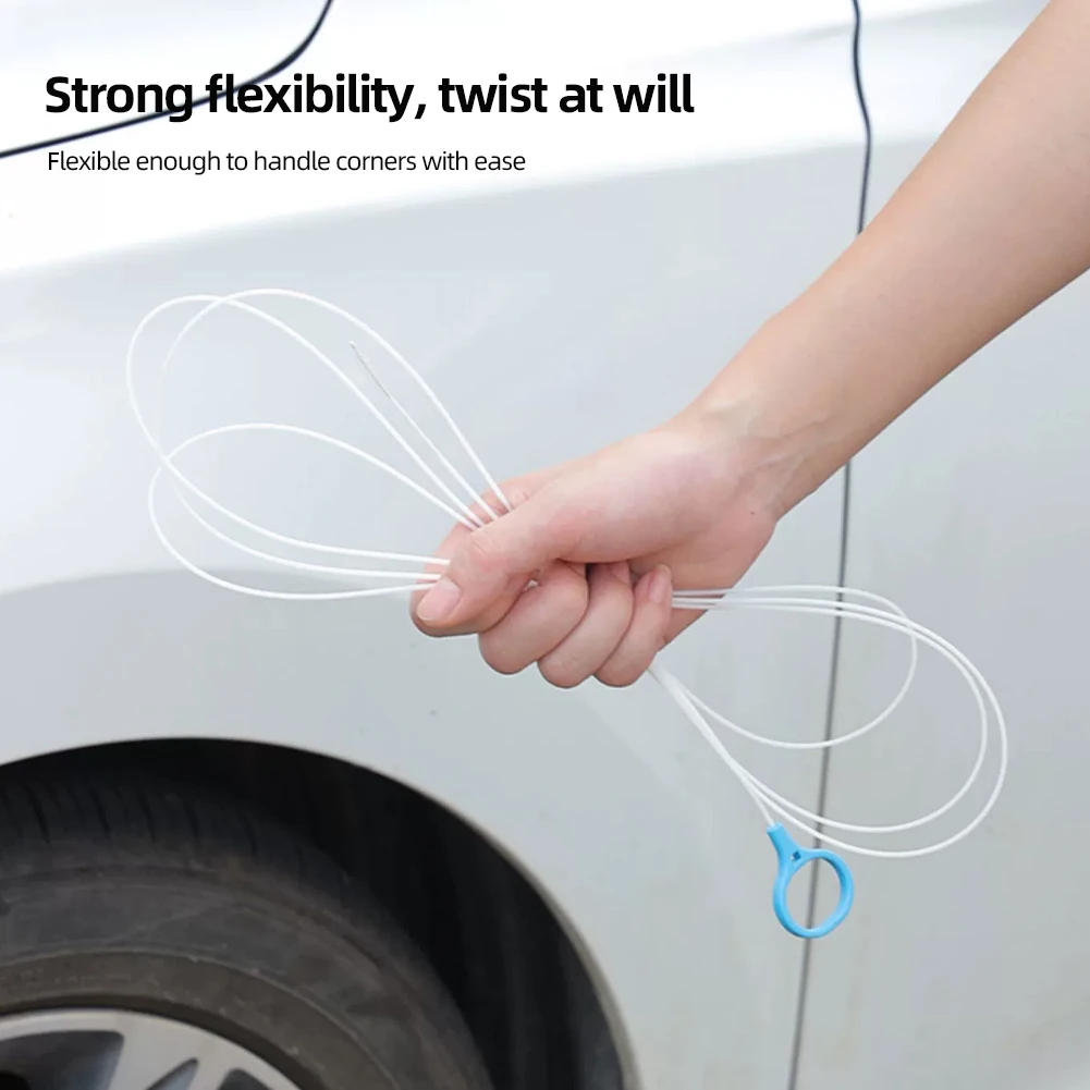 Description Picture 6 of item230CM Spiral Cleaning Brush Drain Cleaner Car Drain Dredge Cleaning Scrub Brush Auto Sunroof Long Hoses Detailing Cleaning Tool