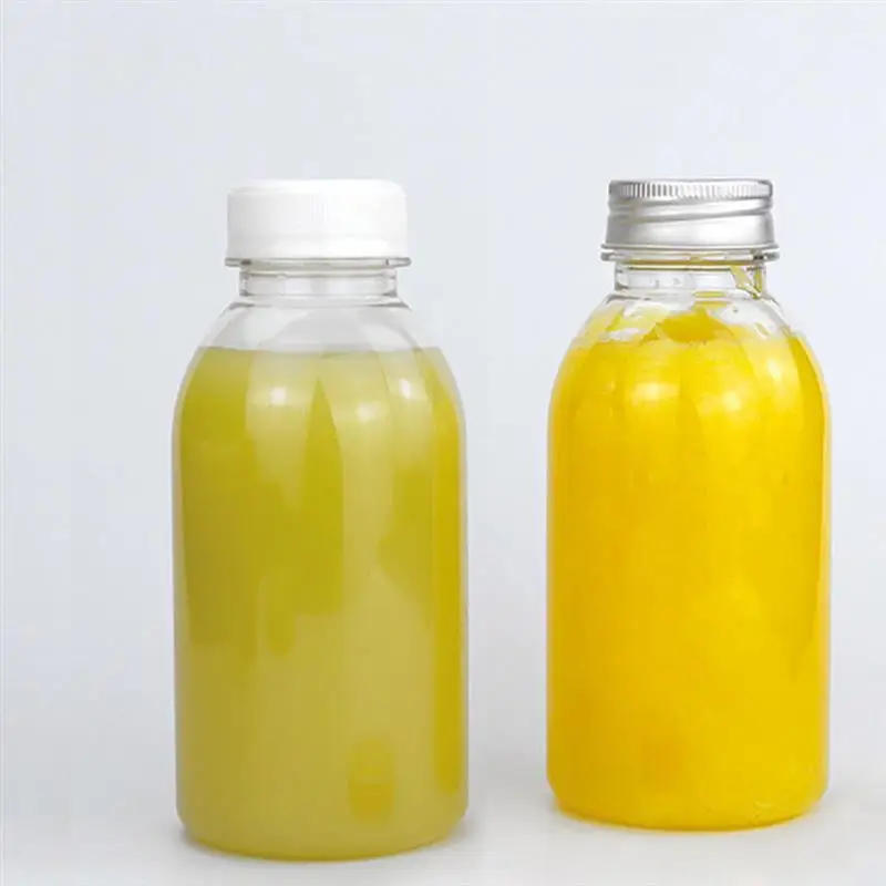 Description Picture 6 of item12Pcs 200ml Plastic Juice Bottle Beverage Bottle Fruit Tea Bottles Juice Packaging Bottle Beverage Pet Food Grade With Cover