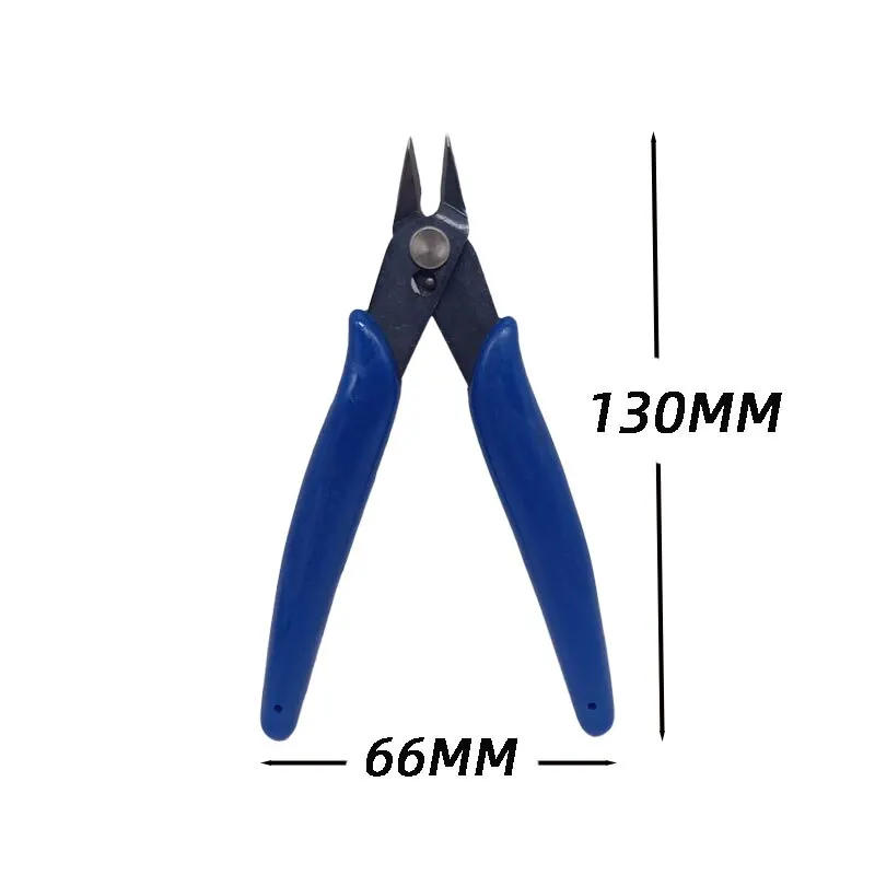 Description Picture 3 of item10PCS 170 Model Scissors Blue Diagonal Pliers Electronic Pliers Plastic Water Nozzle Pliers Electronic Cutting Nozzle Pliers