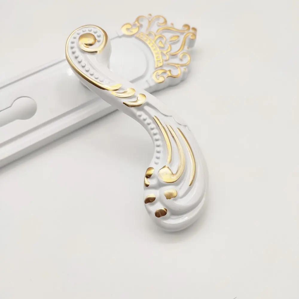 Description Picture 2 of itemVintage Handle Door Lock Wood Door Silent Locker Handle  for Home Security Interior  Set  Hardware