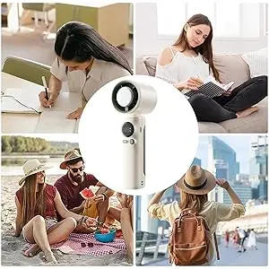 Description Picture 4 of itemPortable Handheld Fan,Rechargeable Fans Small For Travel,Outdoor,Home,Office,Vacation|High Speed Cooling Conditioner Cooler