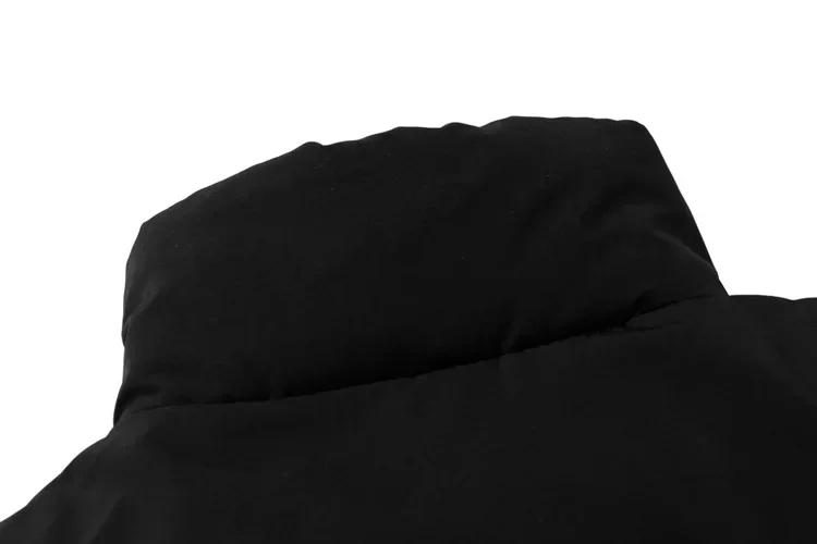 Description Picture 5 of itemLOERSS Jacket Winter Men Thicken Warm Casual Parkas Solid Stand Collar Versatile Coat Loose Hooded 2023 New Mens Parkas Coat