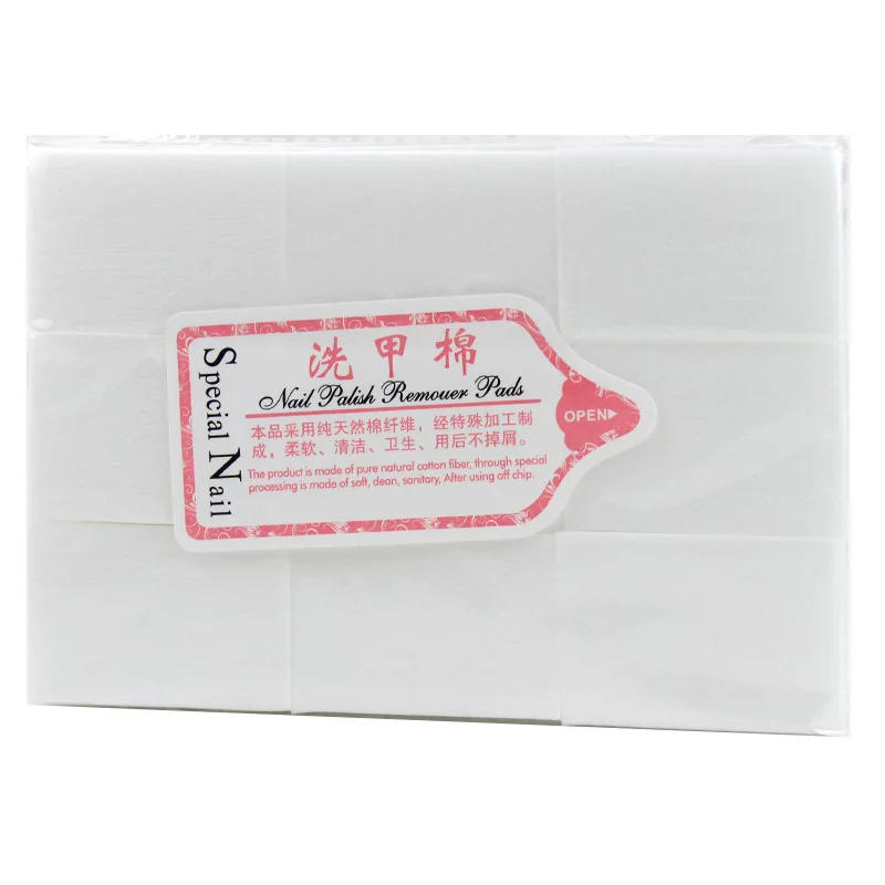 Description Picture 6 of item100/500/1000Pcs Remover Nail Polish Wipes Lint Paper 6x3.9cm White Color Cotton Nail Art Removal Wipes For Nail Clean Tool #*-TR