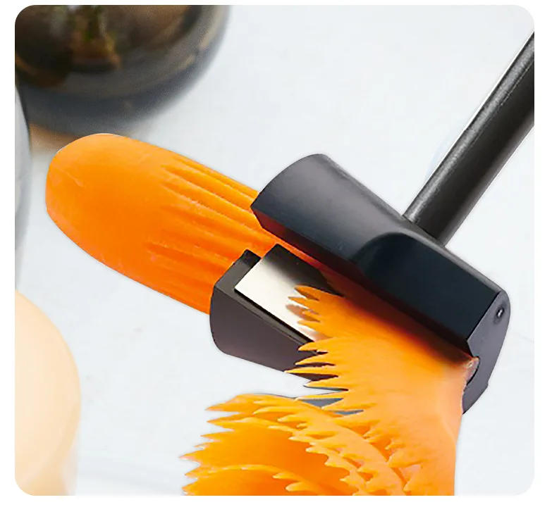 Description Picture 5 of itemVegetable Fruit Cutter Household Spiral Funnel Flower Shredder Peeler Artifact Portable Fast Carrot Cutter Slicer Spiral Cutter