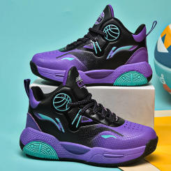 Kids Basketball Shoes Breathable Fashion Field Training Sneakers High-top Non-slip Casual Basketball Boots for Children