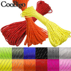 20ft-328ft Reflective Paracord Rope Dia.4mm for Survival Parachute Cord Lanyard Camping Climbing Camping Rope Hiking Clothesline
