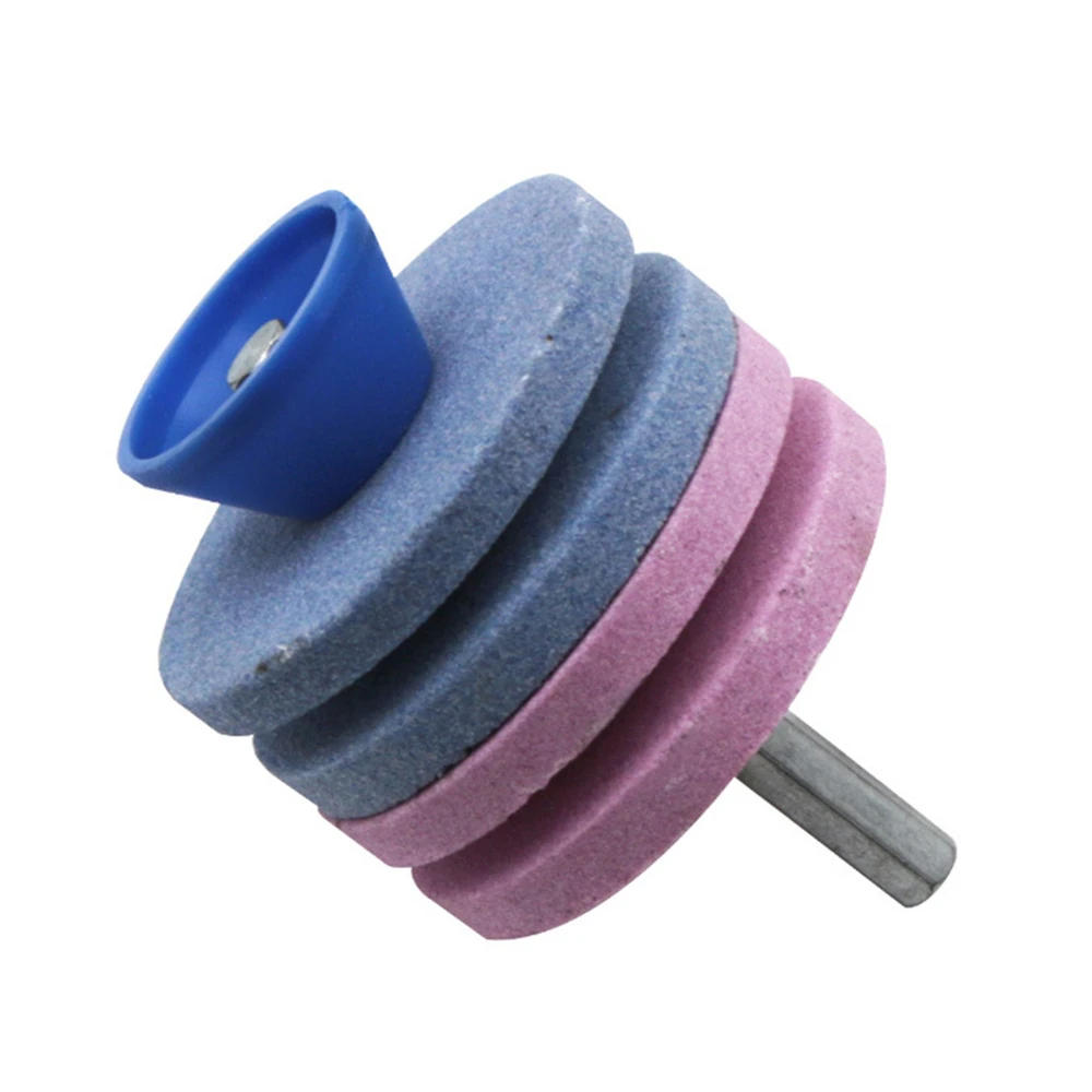 Description Picture 2 of itemLawn Mower Sharpener Four-layer Whetstone Lawnmower Blade Sharpener Grinding Universal Grinding Drill Tool Garden tools