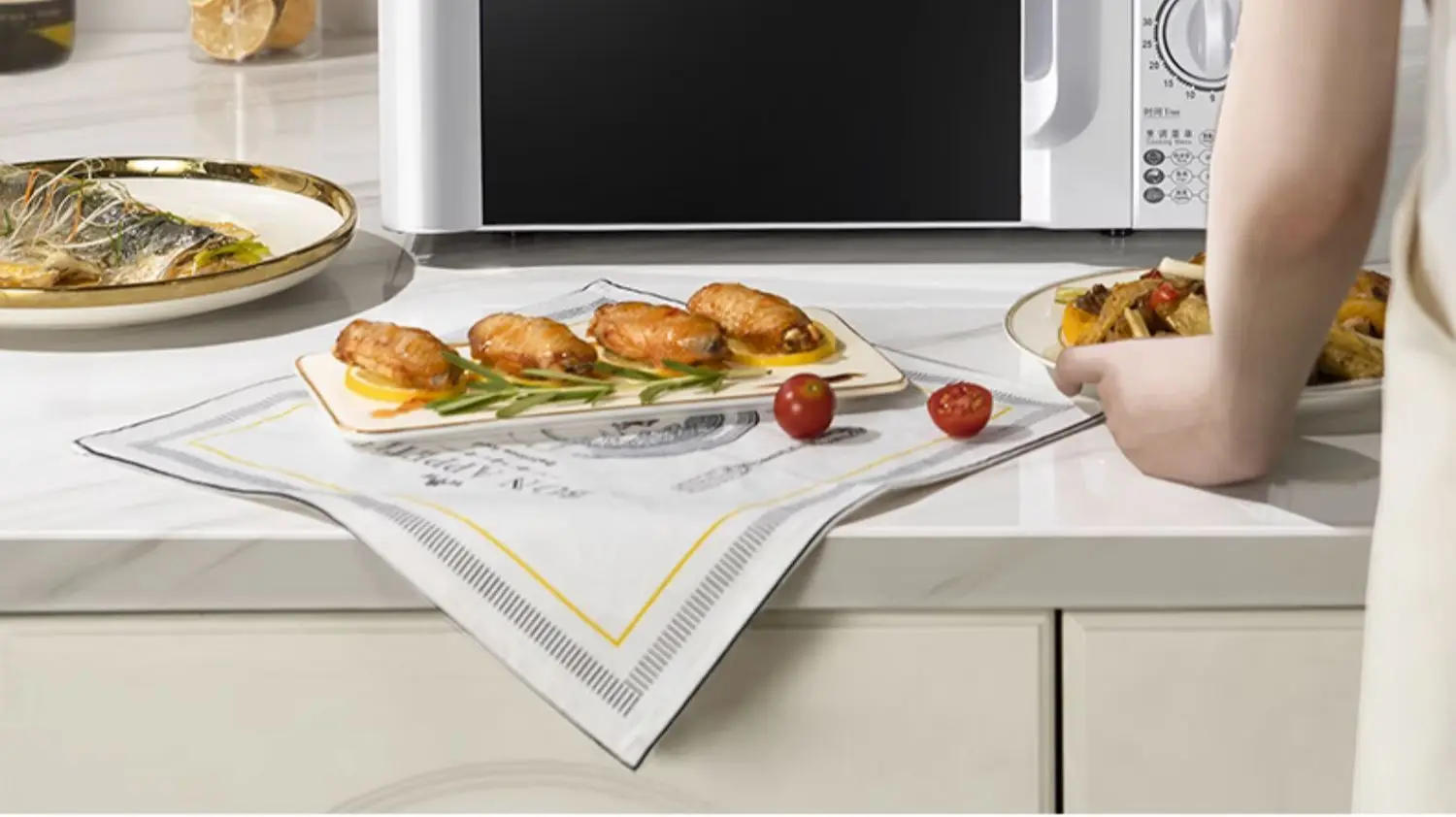 Description Picture 5 of item220V Glanz Microwave Oven Household Small Mini Mechanical Rotary Table Multifunctional Integrated Sterilization