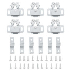 20 Sets Roller Cabinet Door Latch Buckle Switch Cupboard Spring Clip Lock Double Bead Catch for Cupboards