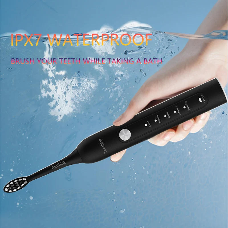 Description Picture 6 of itemToothink T001 Sonic Electric Toothbrush Oral Care Whitening Brush Rechargeable Adult Powerful Smart Timer Replaceable Heads Set