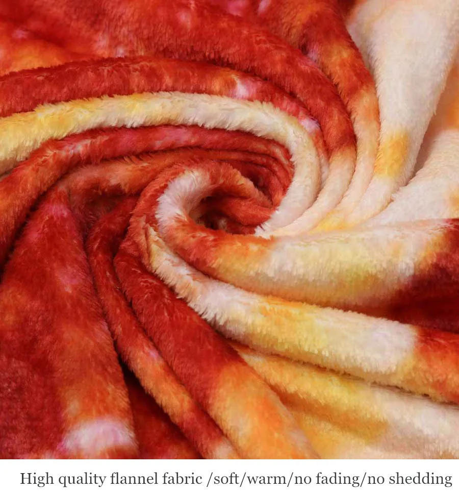 Description Picture 4 of itemSoft and Warm Cozy Flannel Tortilla Pizza Blanket, Round Shape Wool Sofa Plaid Plush Bedspread Sheet, Winter Throw Blankets