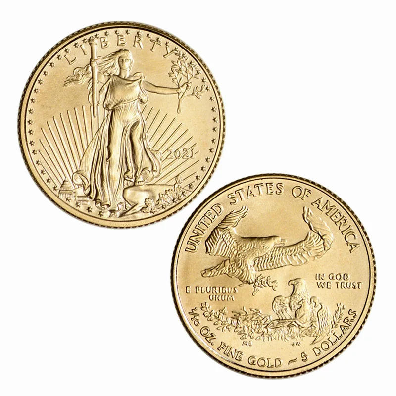 Description Picture 3 of itemLimited Edition 2022 Non-currency Coin Commemorative Liberty Goddess and 24K Gold Plated American Eagle Head Coin Badge of Honor