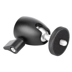 1/4in Mini Ball Head Aluminium Alloy Metal Camera Mount Bracket Holder for SLR Camera Tripods Monopod Lamp Holder