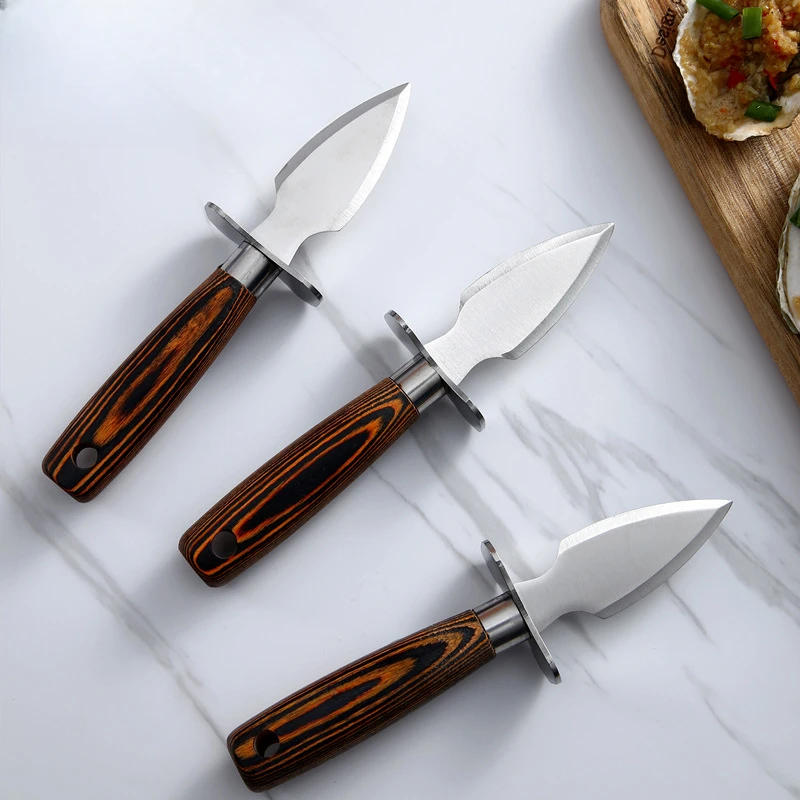 Description Picture 2 of itemOyster Shucking Knife Stainless Steel Professional Shellfish Seafood Opener Accessories Clam Shucker Seafood Tools