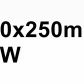 80x250mm 8W