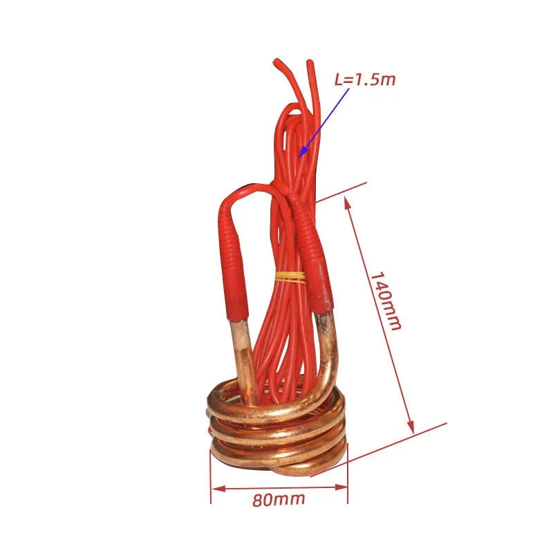 Description Picture 3 of item220v 2.5KW Water Heating Element With 1.5M Wire Immersion Tubular Heater Coil