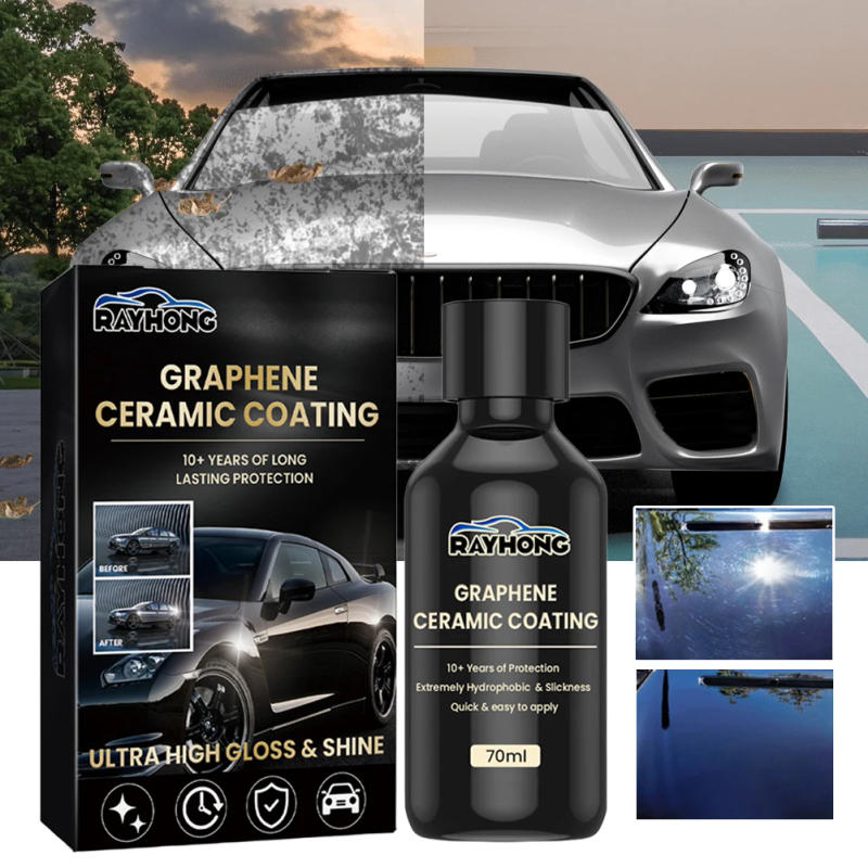 Description Picture 5 of item70ml Nano Ceramic Coating Graphene Advanced Technology Super Hydrophobic Maintenance Liquid UV Glow Hydrophobic Paint Protection