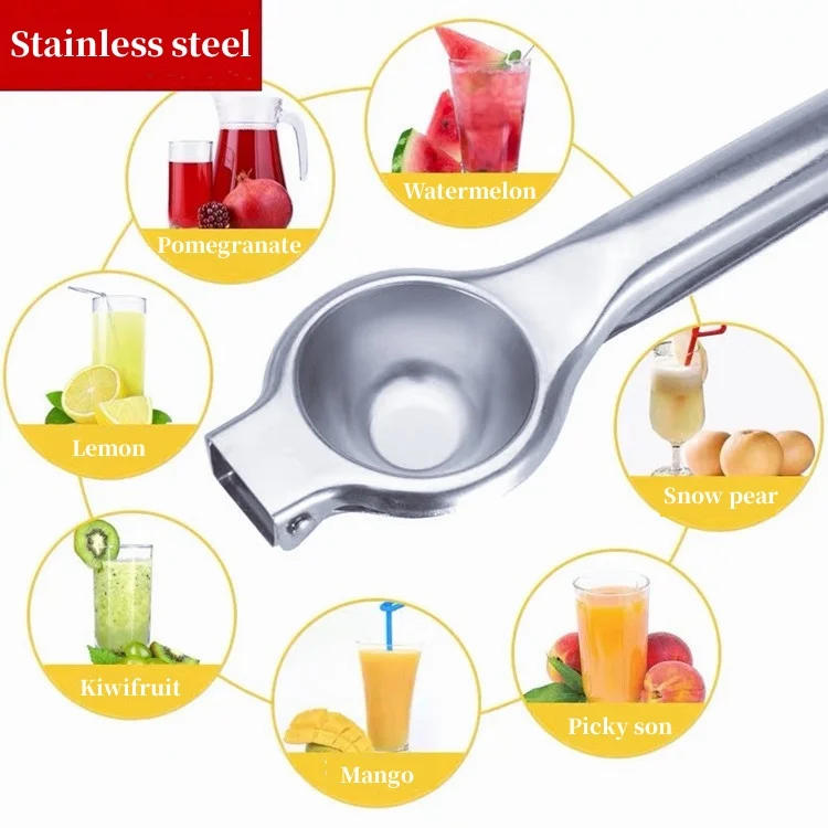 Description Picture 3 of itemLemon Squeezer Juicer 304 Stainless Steel Fruits Squeezer Manual Citrus Juicer Lemon Lime Orange Extract Kitchen Gadgets