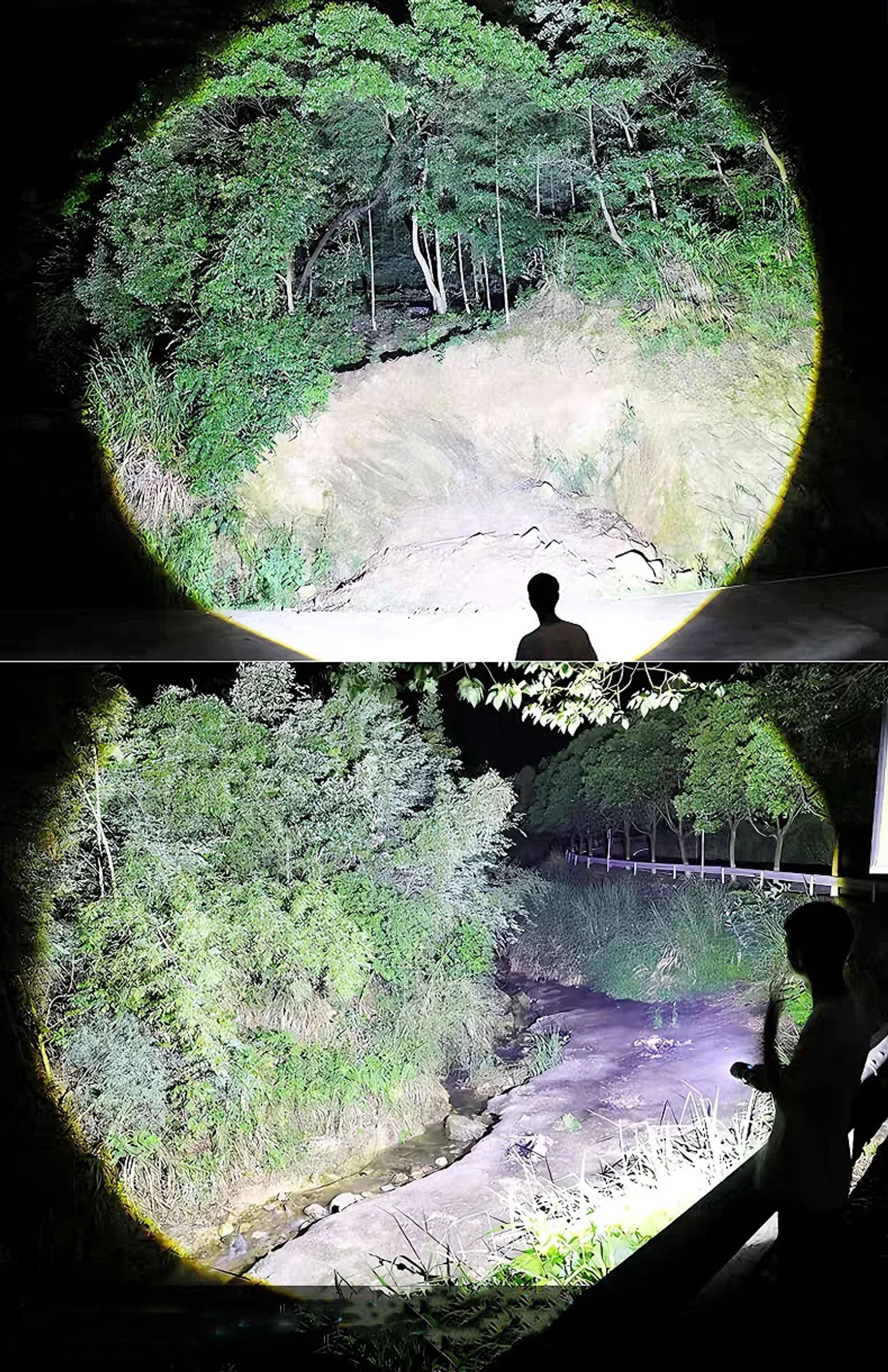 Description Picture 4 of item200000LM High Power Led Flashlight Super Bright Spotlight Long Shot LED Torch Built-in Battery USB Charge Portable Camping Torch