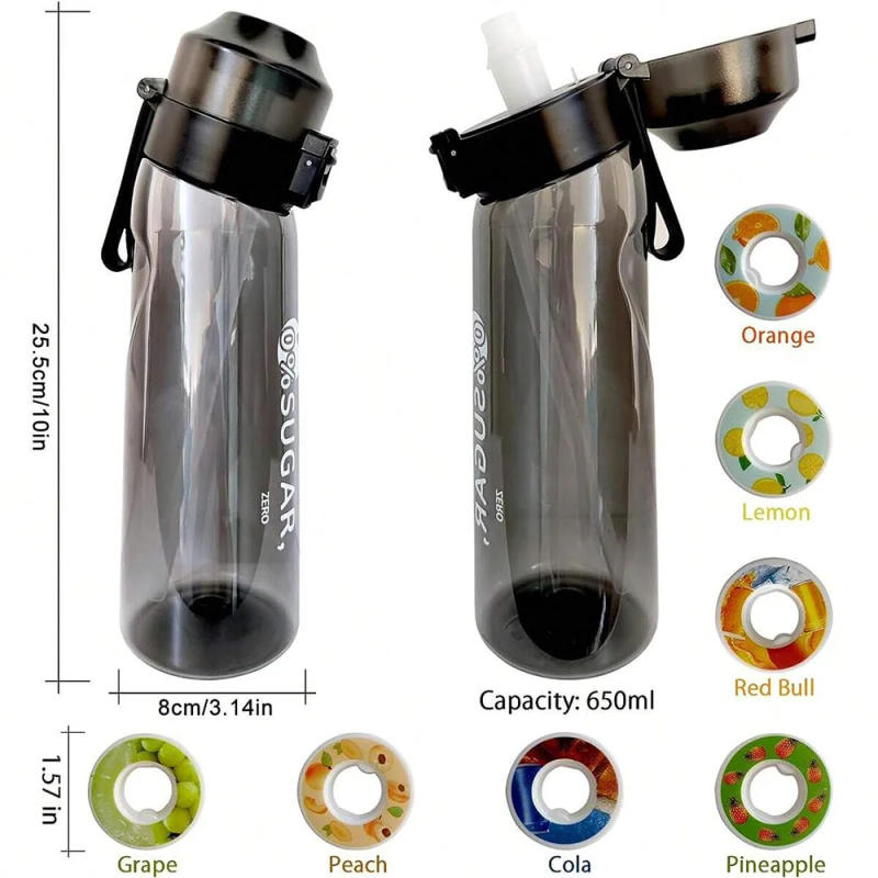 Description Picture 4 of itemMotion Water Bottle with 7 Flavour Pods 650ML large capacity Sports Water Up Bottle Starter up Set New Fruit Fragrance