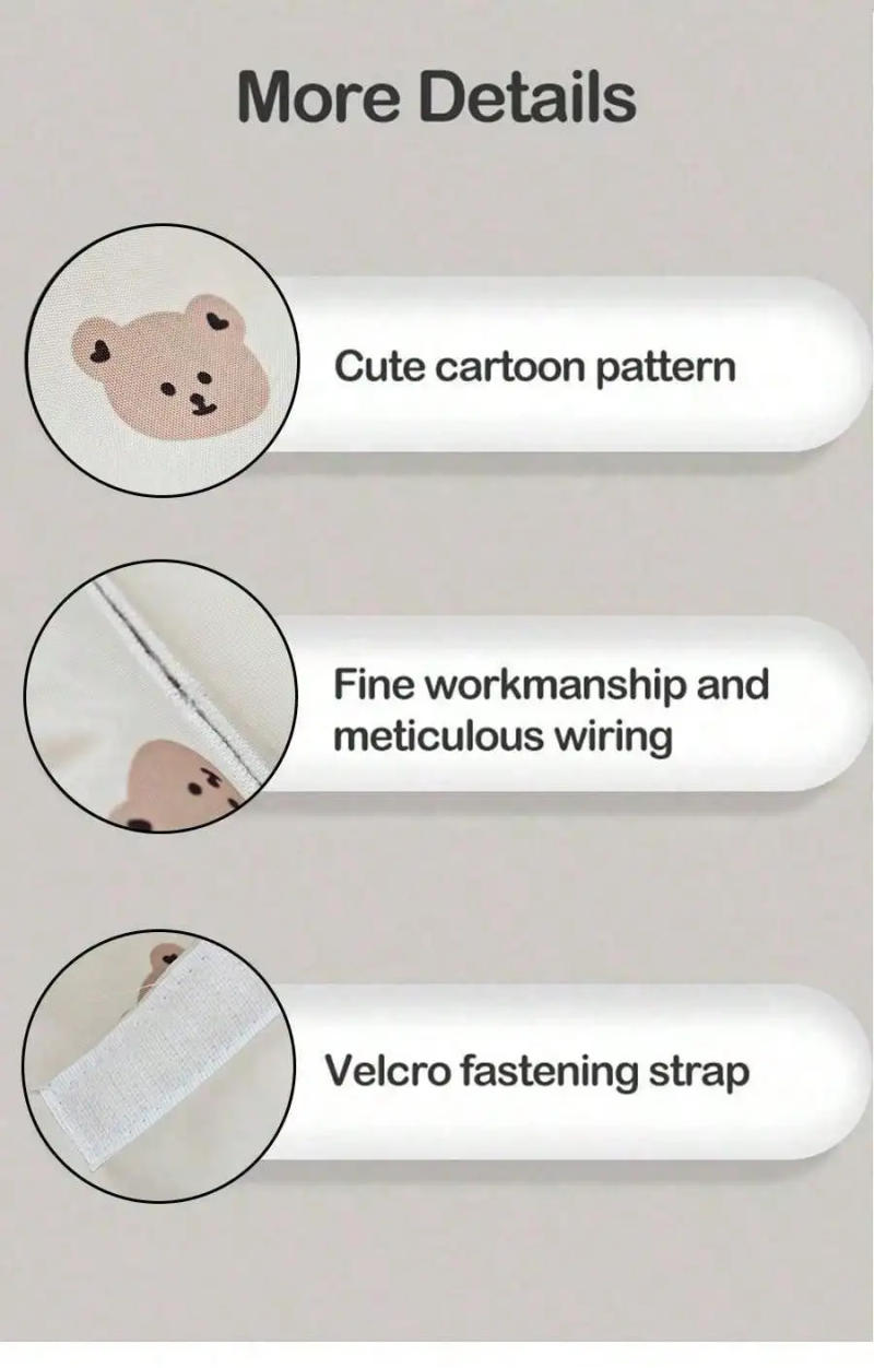 Description Picture 6 of itemBaby Dining Chair Animals Cushion, Anti-cold and Non-slip Cartoon Cushion When Going Out, Baby Dining Chair Accessories