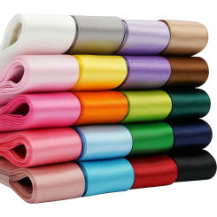10 Yards Satin Ribbon for DIY Crafts Gift Wrapping Handmade Roses Hair Bows Fabric Wedding Bouquet Decoration Sewing Accessories