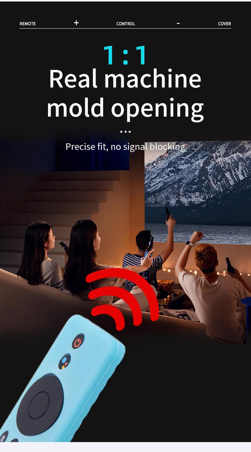 Description Picture 5 of item1pcs Covers for Xiaomi Mi TV Box S Wifi Remote Control Case Silicone Shockproof Protector for Mi TV Stick 1080P