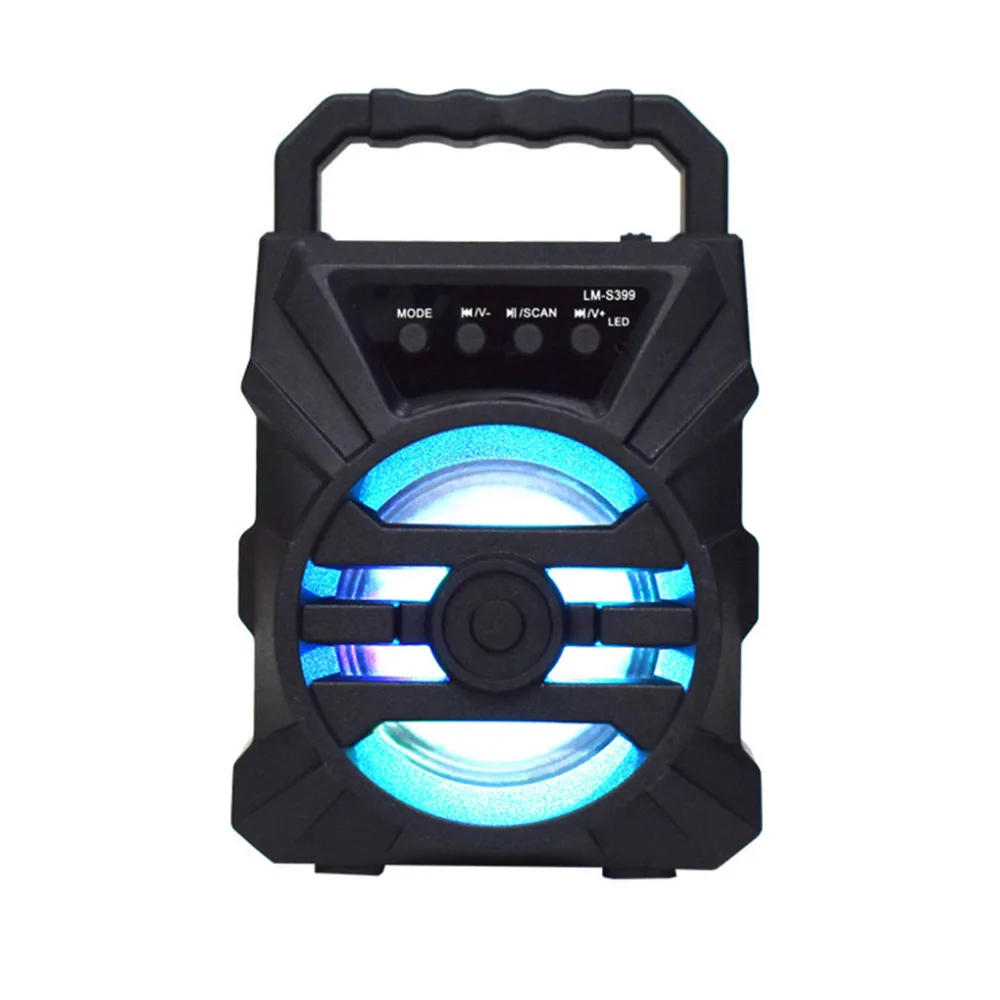 Description Picture 2 of itemWireless Bluetooth Speaker with LED Wireless Handheld Speaker Support Wired Microphone/TF Card/U Stick Audio Line Input
