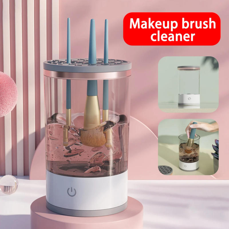 Description Picture 3 of itemElectric Makeup Brush Cleaner Makeup Brushes Portable Usb Cleaning Tool Automatic Makeup Brush Cleaning Stand Device