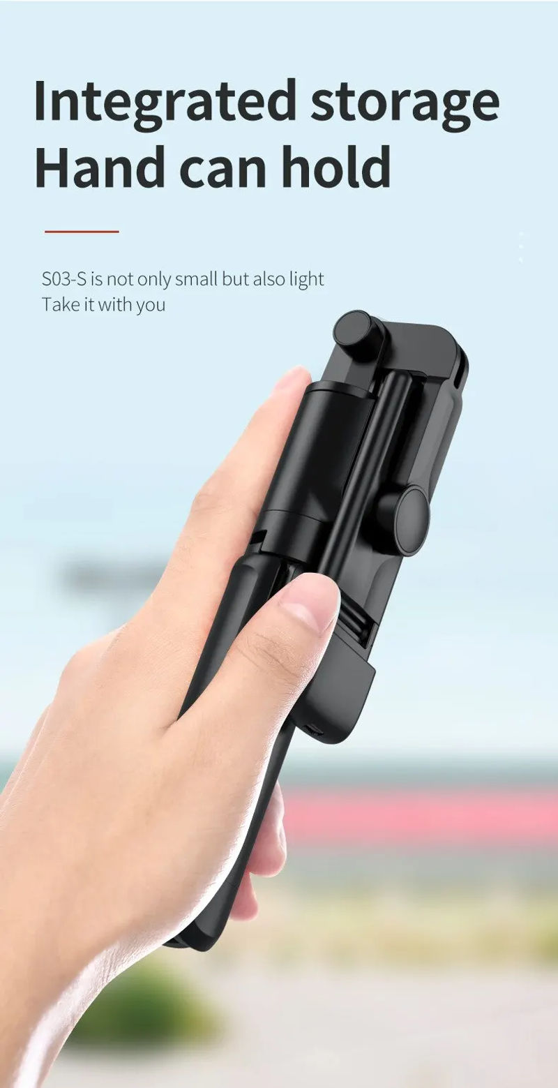 Description Picture 6 of itemPortable Bluetooth Selfie Stick Tripod Holder with Remote Shutter Fill Light Extendable Wireless Remote Retractable Phone Stand