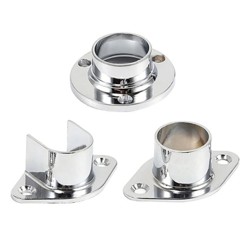 Description Picture 2 of itemProfessional Metal Wardrobe Rod End Supports 4 Pack for Closet Shower Curtain Dropship